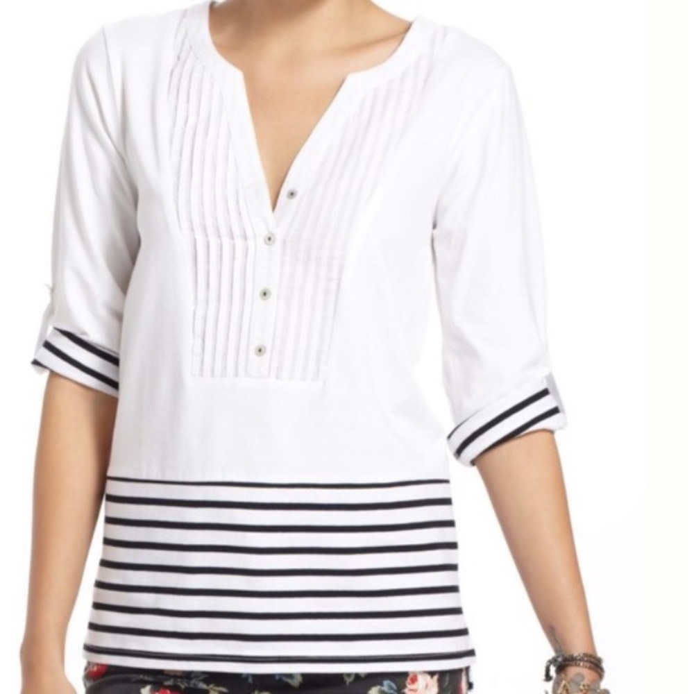 NWT Anthropologie Stowaway Plated Henley